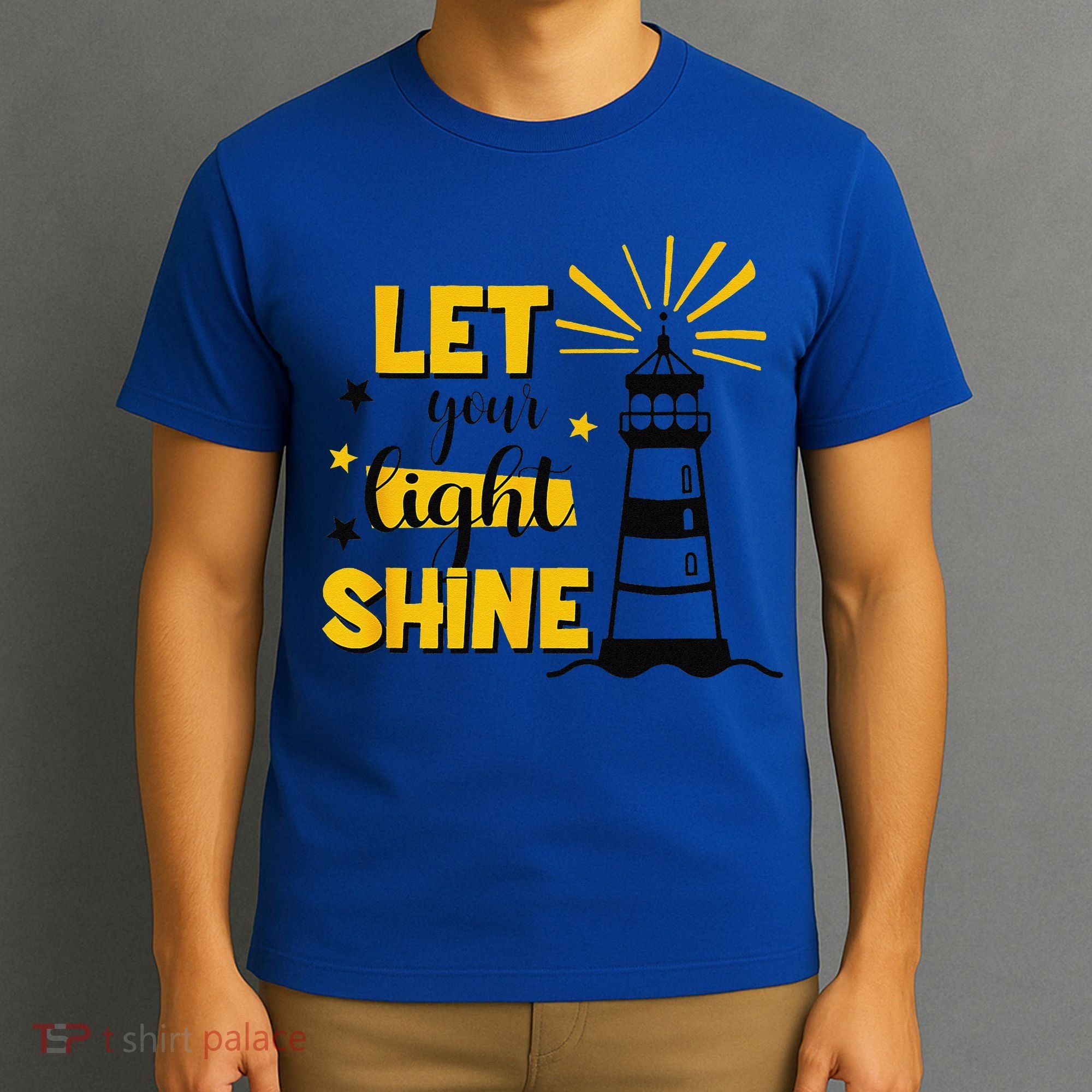 Let Your Light Shine Christian Faith Jesus God Lighthouse T-Shirt