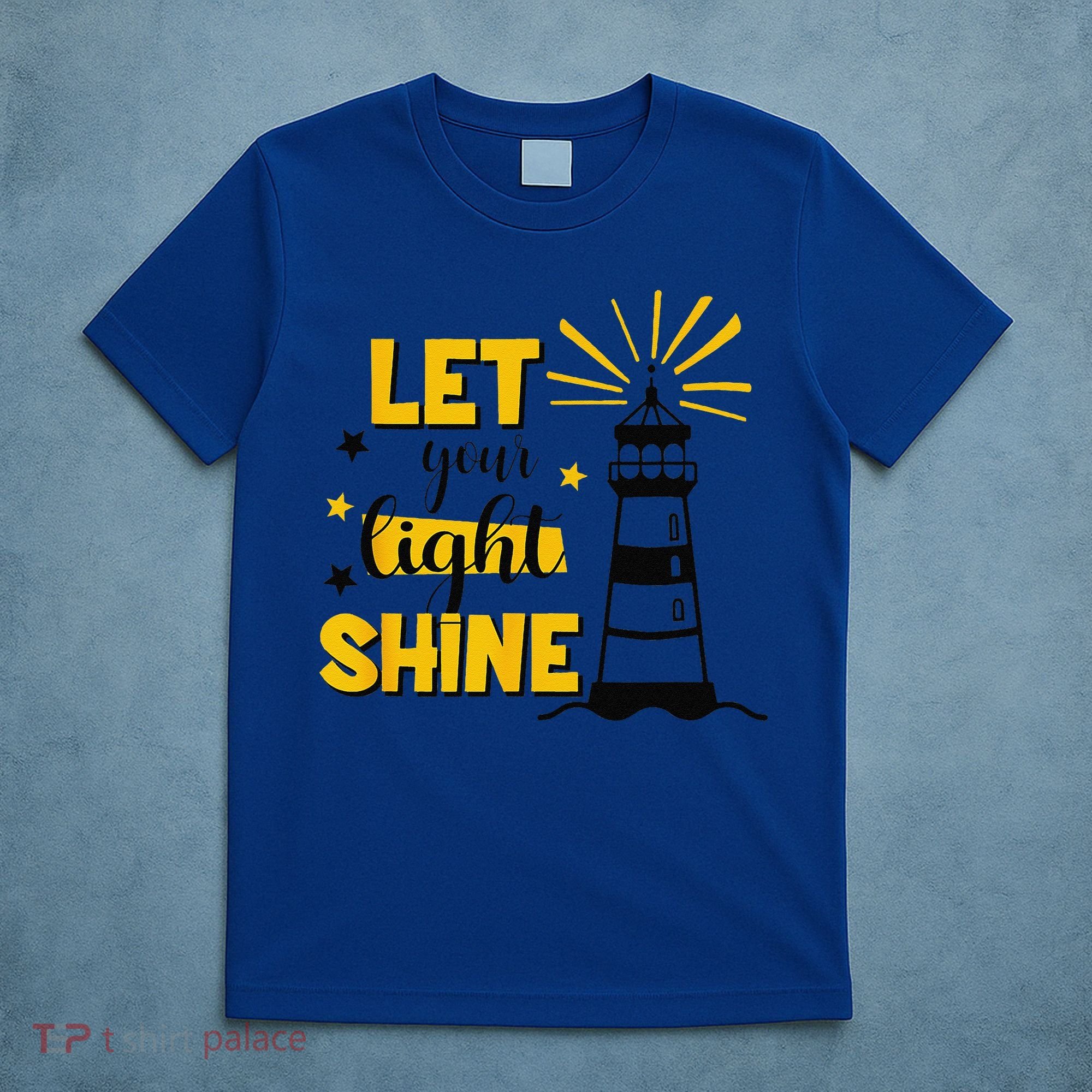 Let Your Light Shine Christian Faith Jesus God Lighthouse T-Shirt