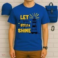 Let Your Light Shine Christian Faith Jesus God Lighthouse T-Shirt thumb 6