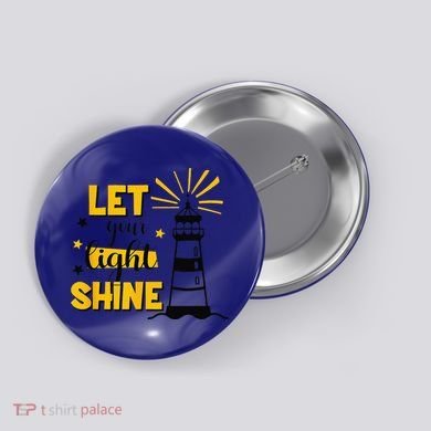 Let Your Light Shine Christian Faith Jesus God Lighthouse Button