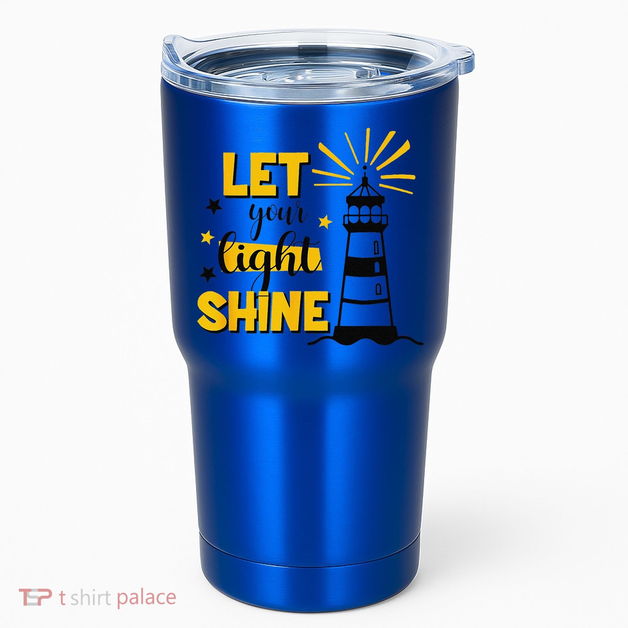 Let Your Light Shine Christian Faith Jesus God Lighthouse Tumbler