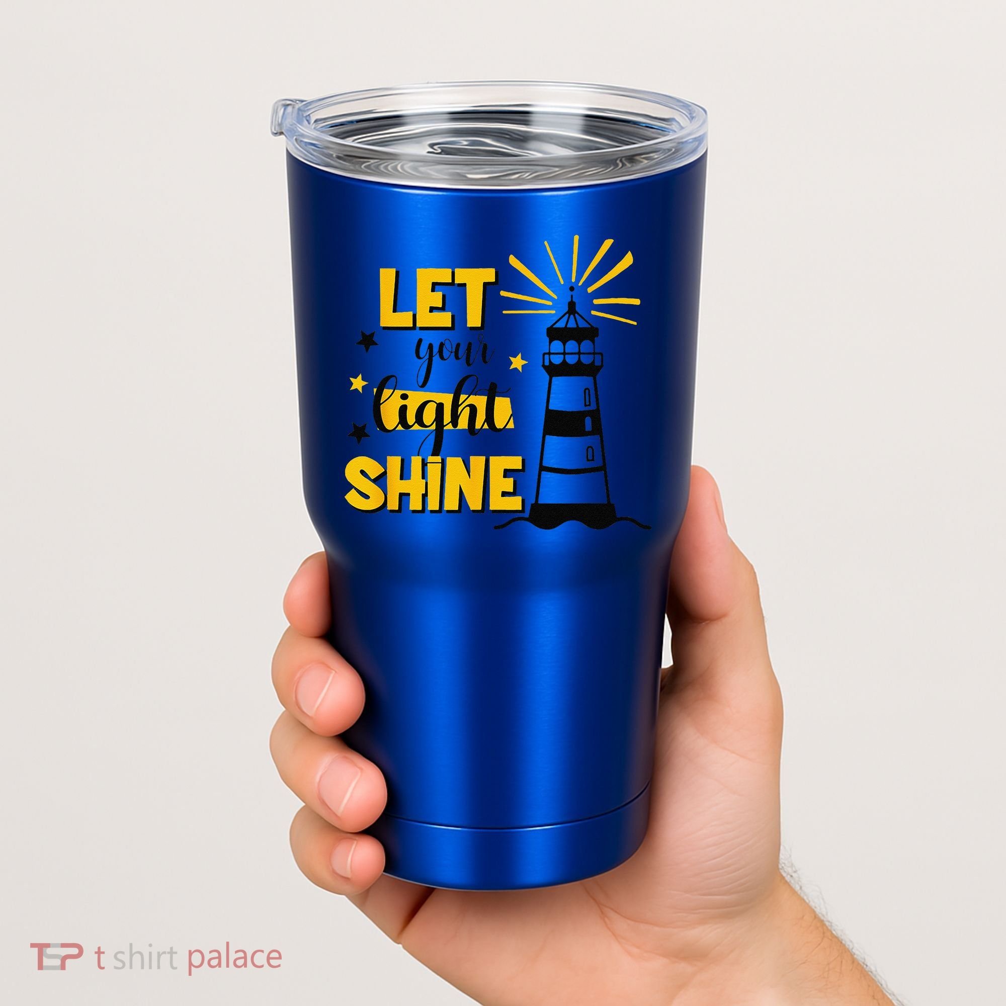 Let Your Light Shine Christian Faith Jesus God Lighthouse Tumbler