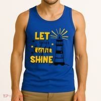 Let Your Light Shine Christian Faith Jesus God Lighthouse Tank Top thumb 3