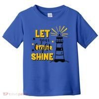 Let Your Light Shine Christian Faith Jesus God Lighthouse Toddler T-Shirt thumb 0