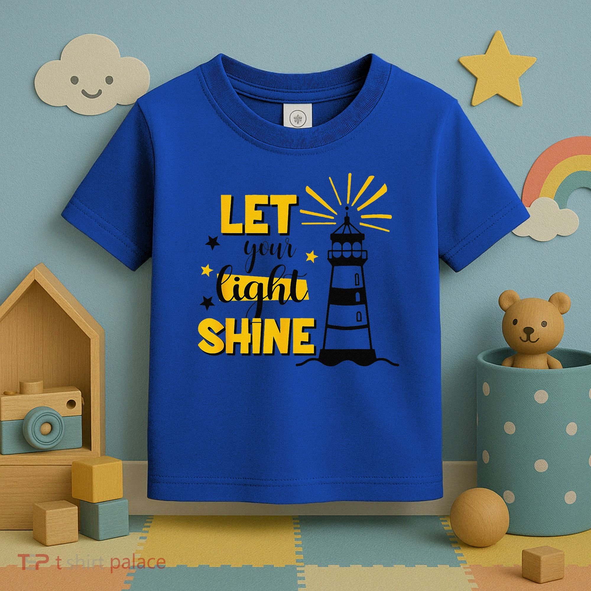 Let Your Light Shine Christian Faith Jesus God Lighthouse Toddler T-Shirt
