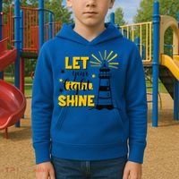 Let Your Light Shine Christian Faith Jesus God Lighthouse Kids Hoodie thumb 2