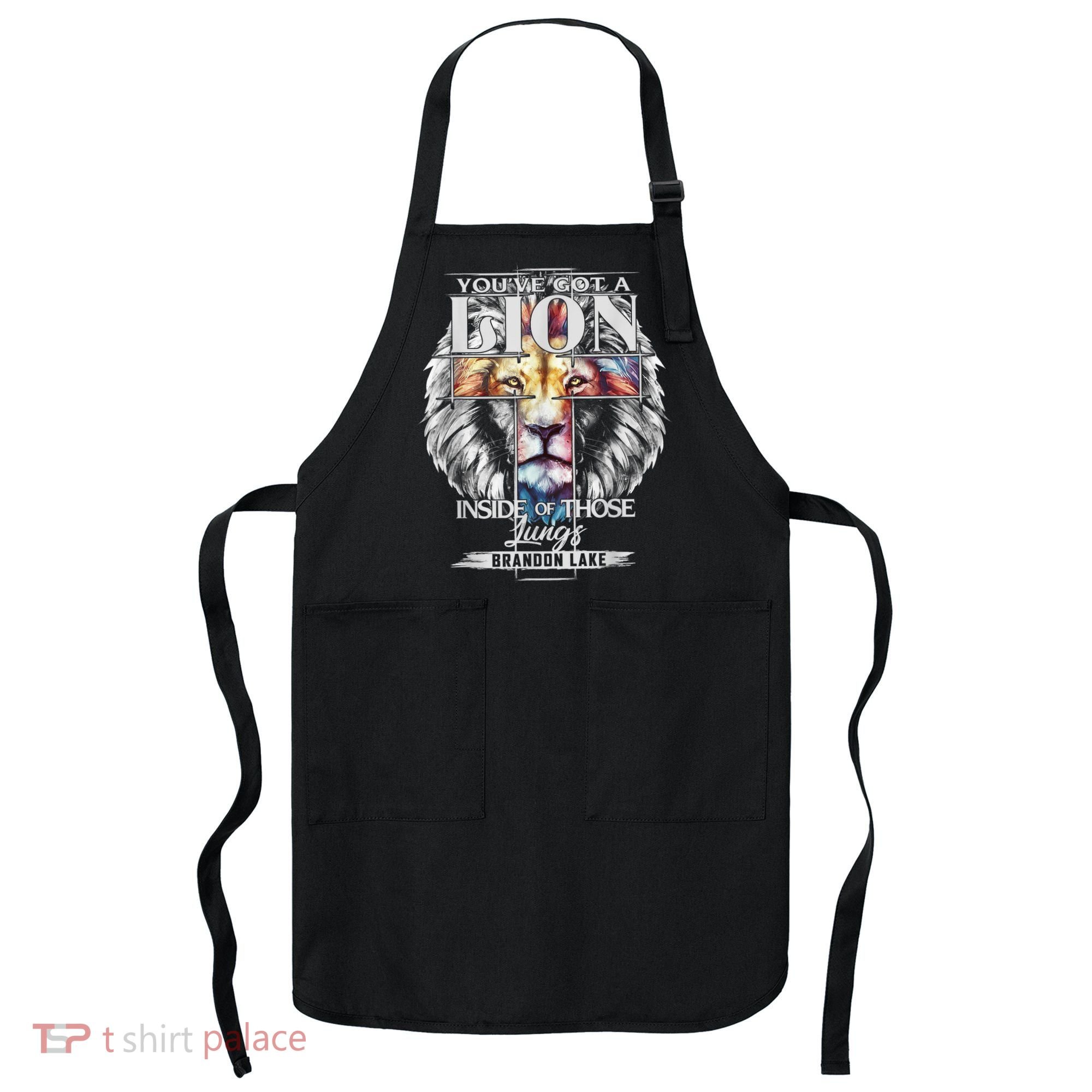 Let Your Lion Out Brandonlake Merch Praise Jesus Apron