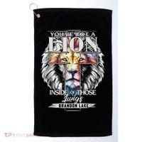 Let Your Lion Out Brandonlake Merch Praise Jesus Golf Towel thumb 0