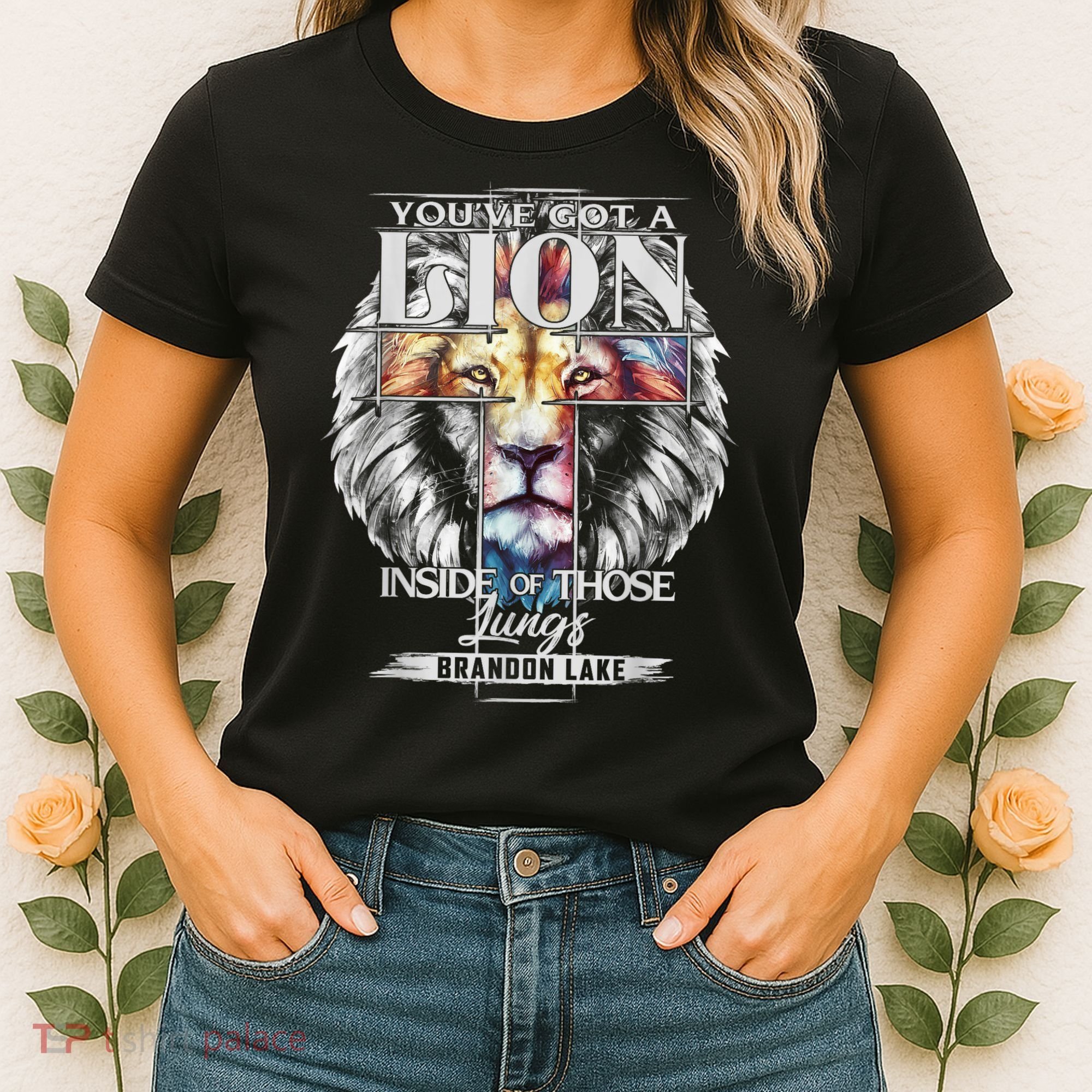 Let Your Lion Out Brandonlake Merch Praise Jesus Women's T-Shirt