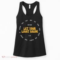 Let You Light Shine Matthew 5:16 Positive Bible Verse Women's Tank Top thumb 0