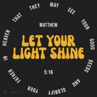 Let You Light Shine Matthew 5:16 Positive Bible Verse Hat thumb 2