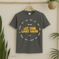 Let You Light Shine Matthew 5:16 Positive Bible Verse T-Shirt thumb 2