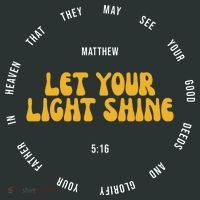 Let You Light Shine Matthew 5:16 Positive Bible Verse Mousepad thumb 1