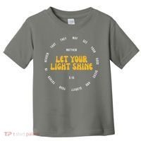 Let You Light Shine Matthew 5:16 Positive Bible Verse Toddler T-Shirt thumb 0