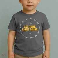 Let You Light Shine Matthew 5:16 Positive Bible Verse Toddler T-Shirt thumb 2