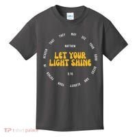 Let You Light Shine Matthew 5:16 Positive Bible Verse Kids T-Shirt thumb 0