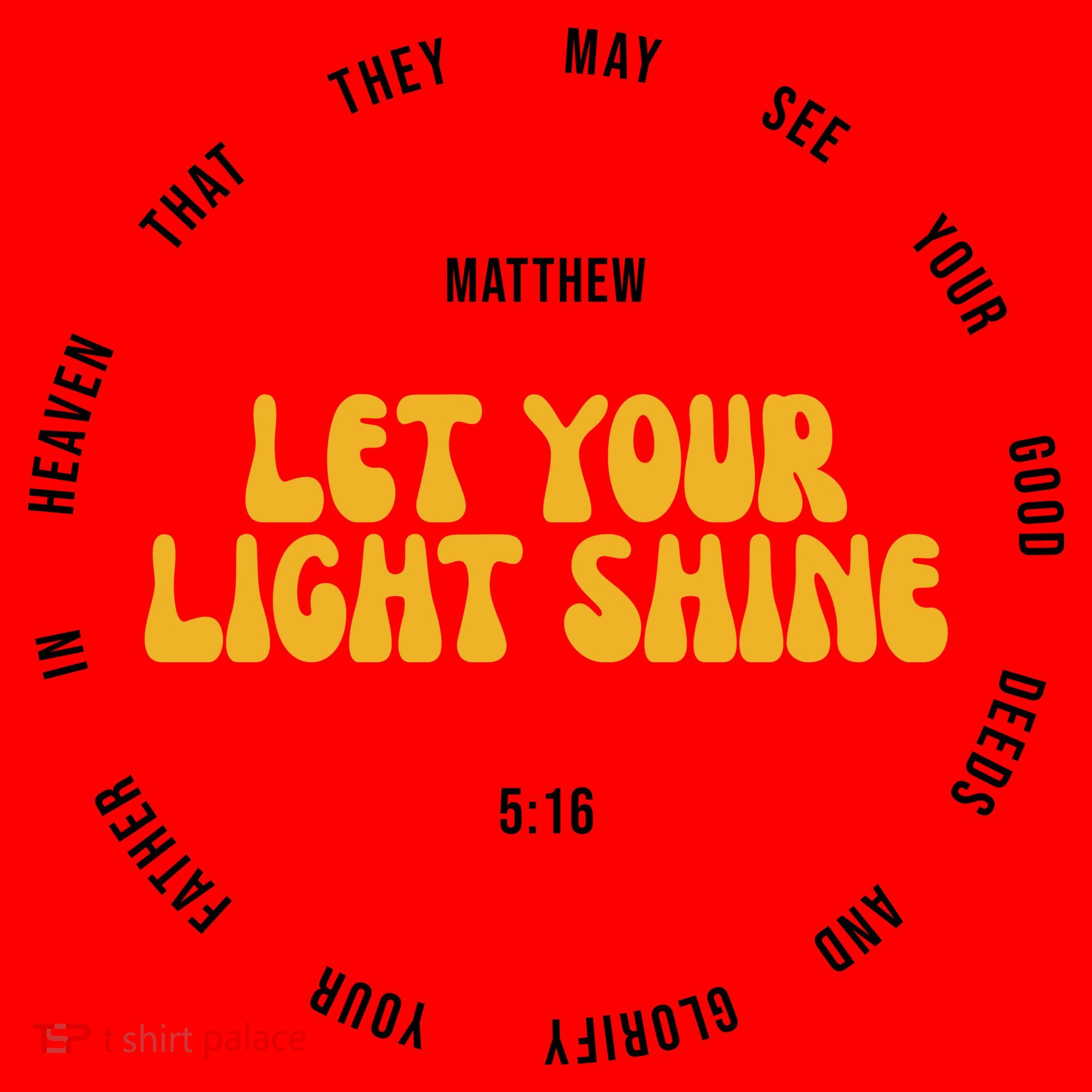 Let You Light Shine Matthew 5:16 Positive Bible Verse Santa Hat