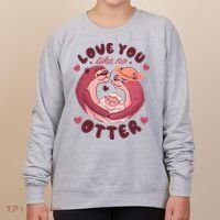 Love You Like No Otter Cute Women's Sweatshirt thumb 0