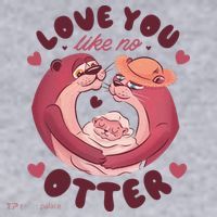 Love You Like No Otter Cute Women's Sweatshirt thumb 2