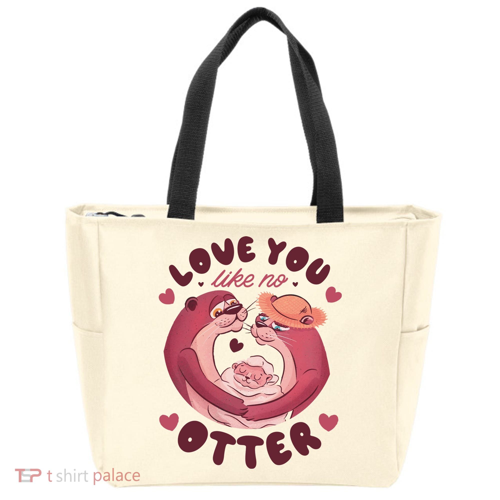 Love You Like No Otter Cute Tote Bag