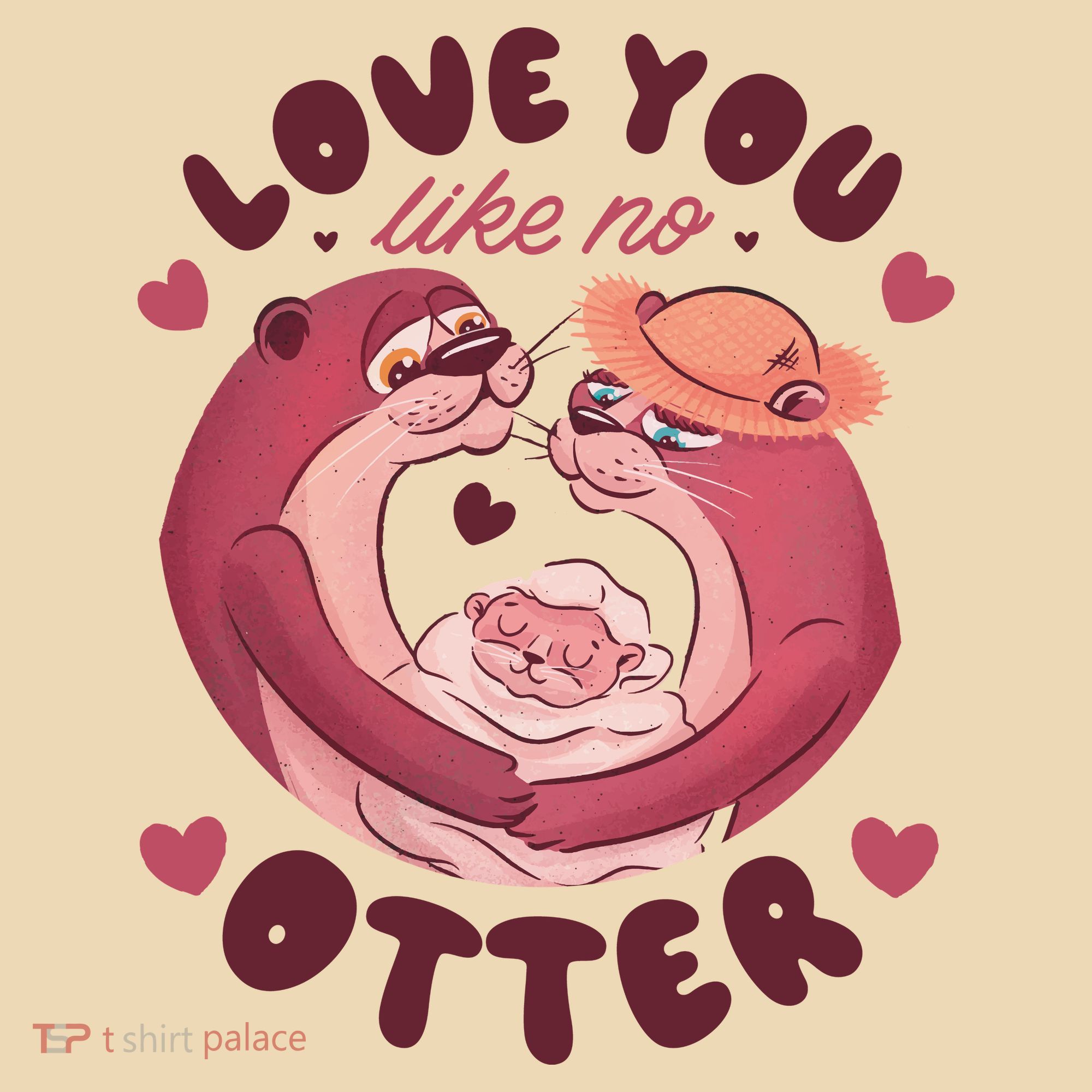 Love You Like No Otter Cute Tote Bag