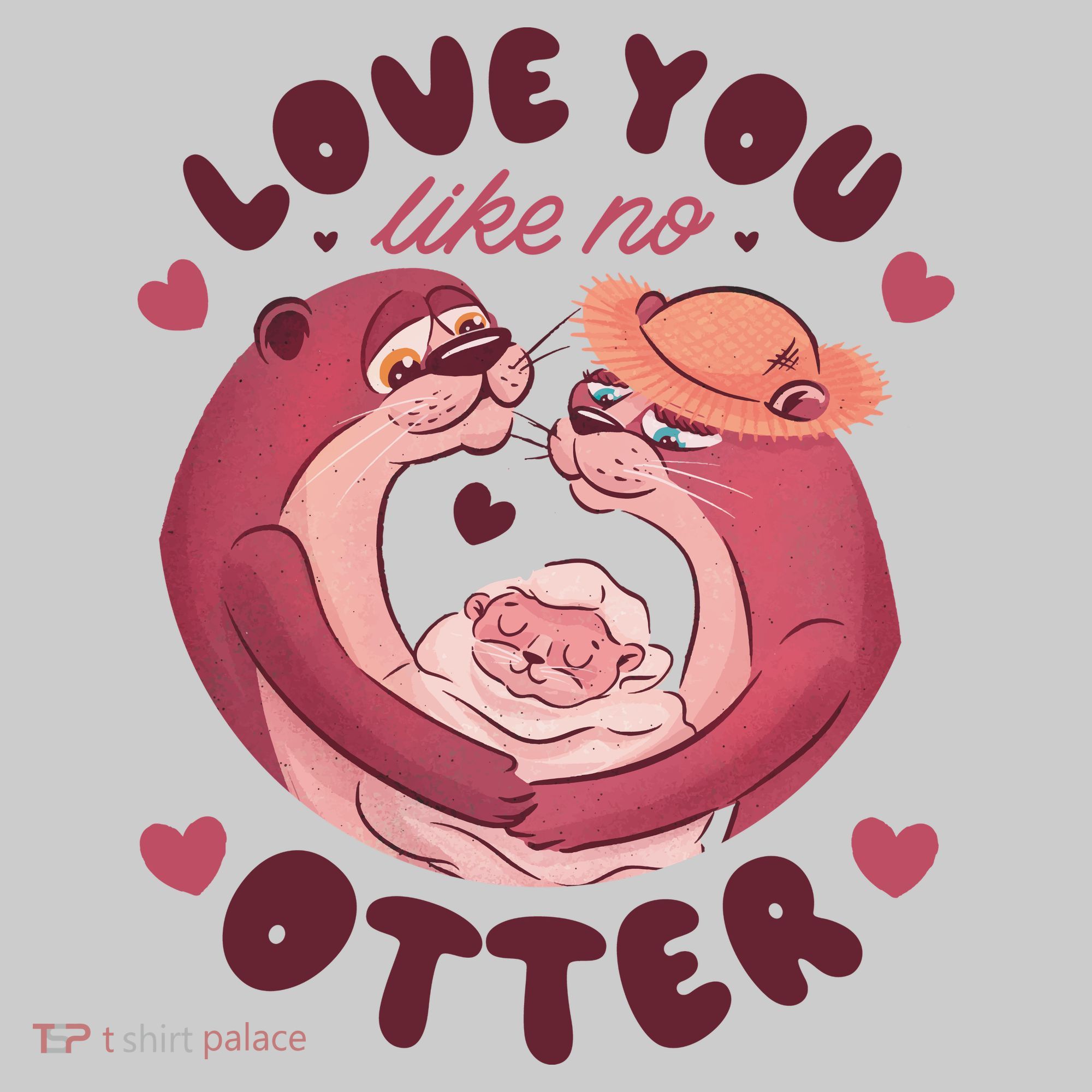 Love You Like No Otter Cute Performance Fleece Hoodie