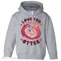 Love You Like No Otter Cute Toddler Hoodie thumb 0