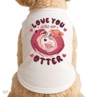 Love You Like No Otter Cute Doggie Tank thumb 0