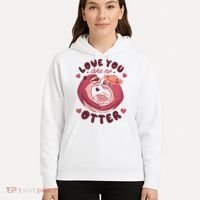 Love You Like No Otter Cute Hoodie thumb 5