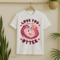 Love You Like No Otter Cute T-Shirt thumb 2