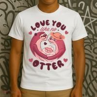 Love You Like No Otter Cute T-Shirt thumb 3