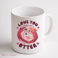 Love You Like No Otter Cute Coffee Mug thumb 1