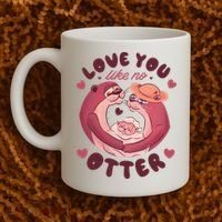 Love You Like No Otter Cute Coffee Mug thumb 2