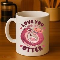 Love You Like No Otter Cute Coffee Mug thumb 4