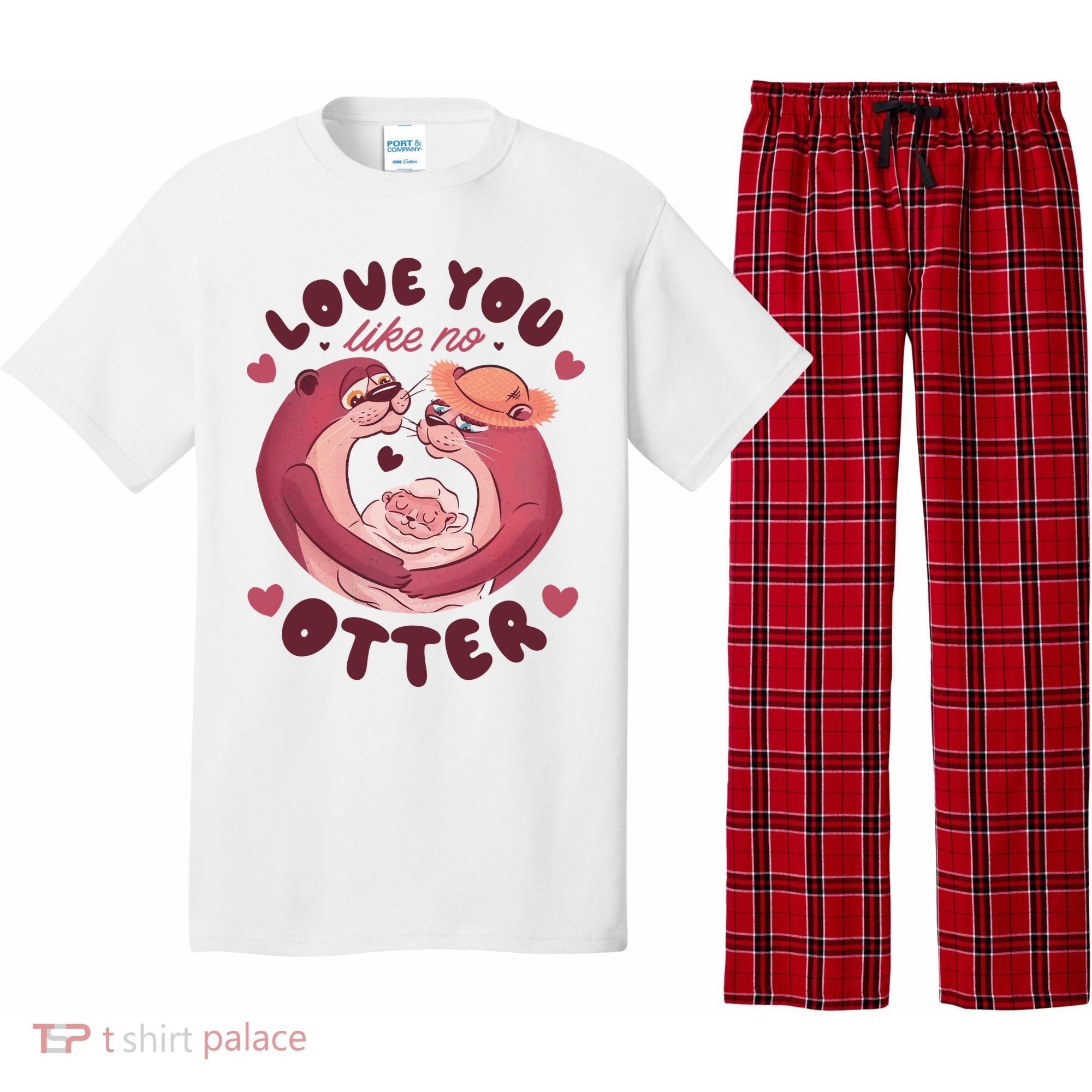 Love You Like No Otter Cute Pajama Set