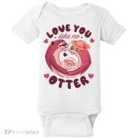 Love You Like No Otter Cute Baby Bodysuit thumb 0
