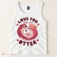 Love You Like No Otter Cute Tank Top thumb 2