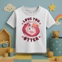 Love You Like No Otter Cute Toddler T-Shirt thumb 3