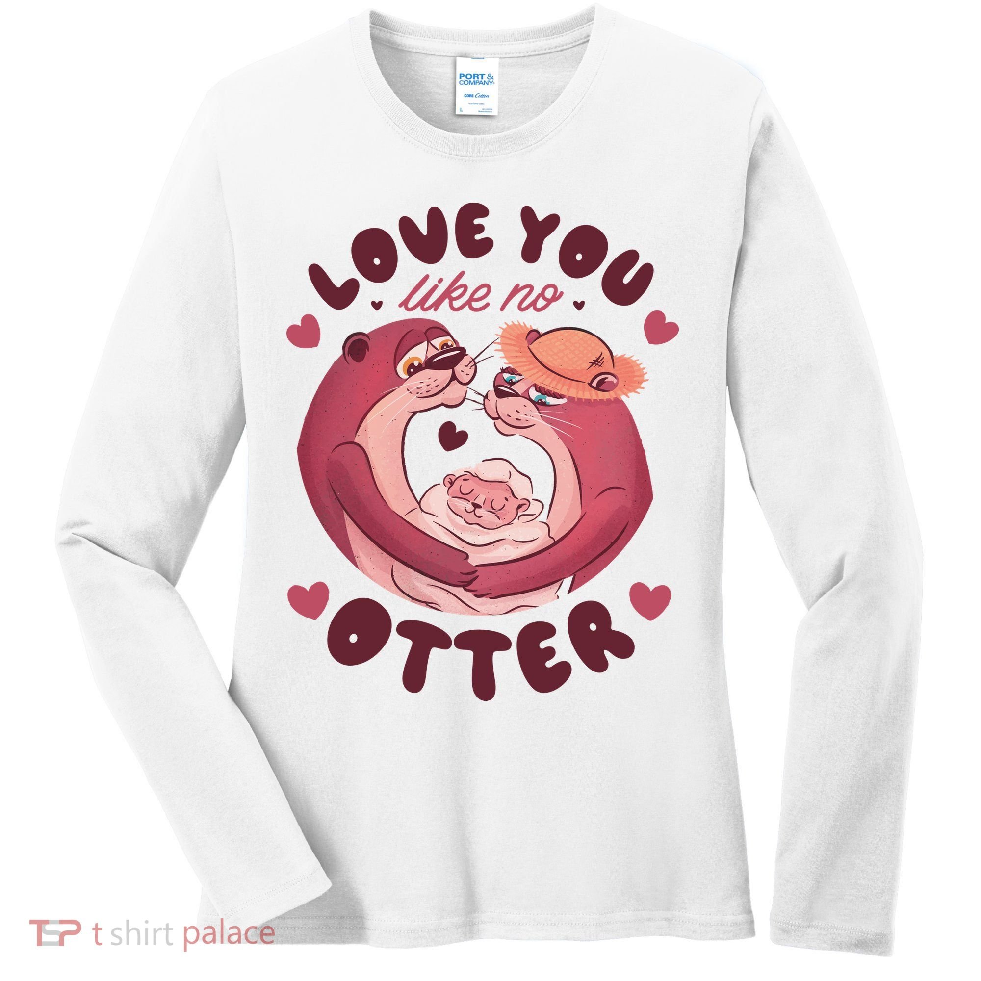 Love You Like No Otter Cute Women's Long Sleeve Shirt