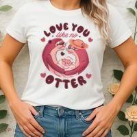 Love You Like No Otter Cute Women's T-Shirt thumb 2