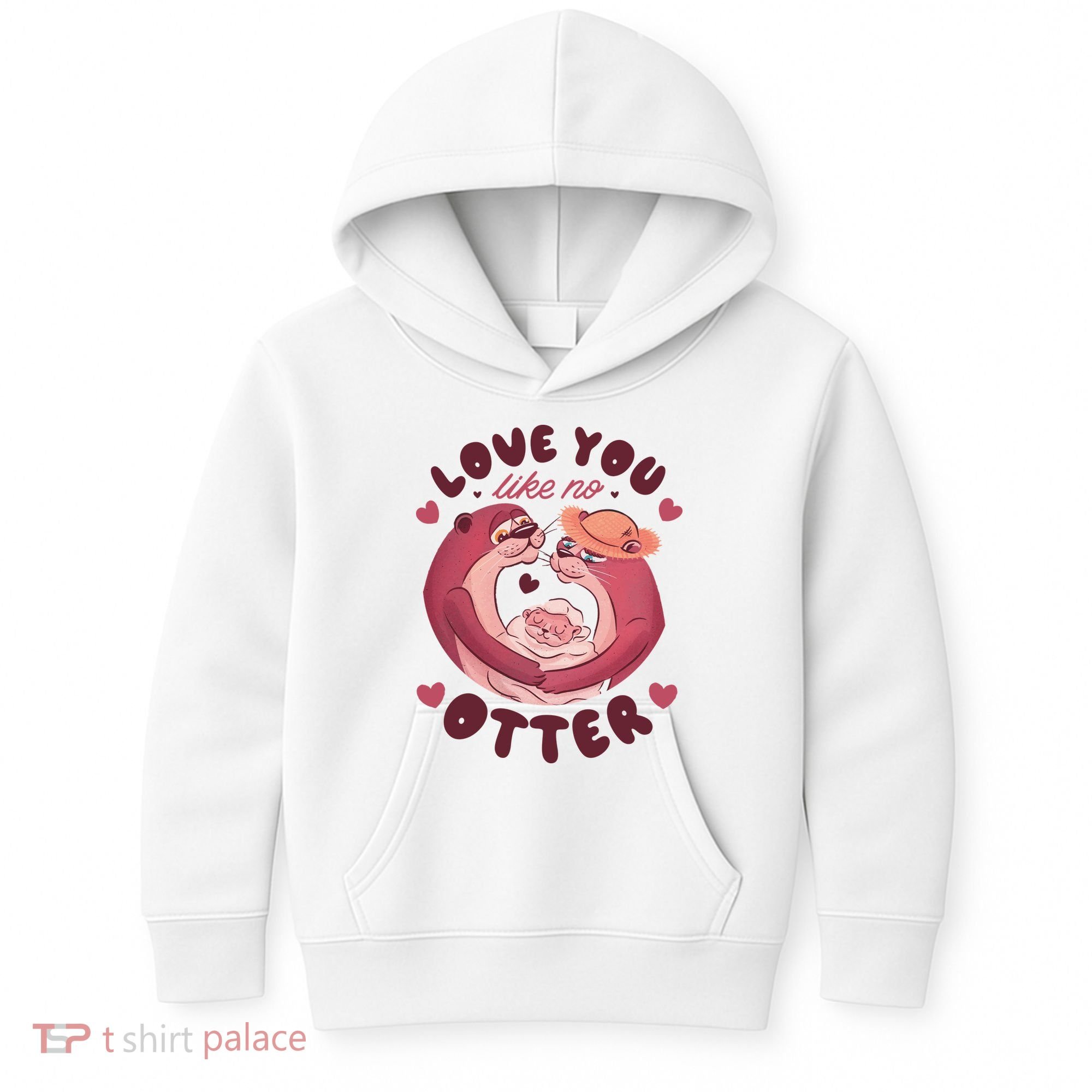 Love You Like No Otter Cute Kids Hoodie