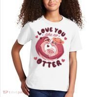 Love You Like No Otter Cute Kids T-Shirt thumb 2