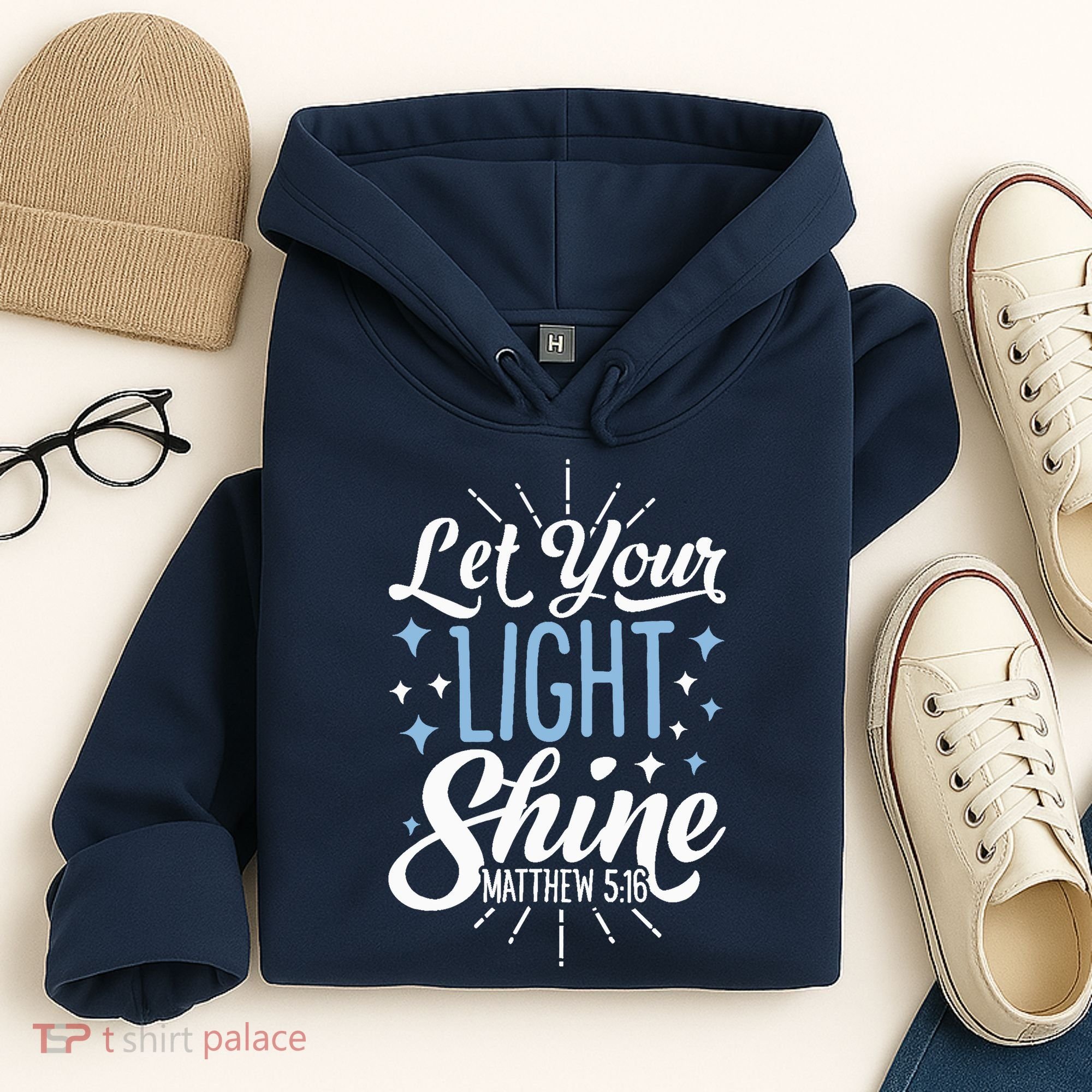 Let Your Light Shine Christian Religious Gifts Hoodie