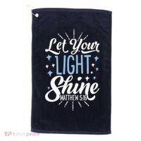 Let Your Light Shine Christian Religious Gifts Golf Towel thumb 0