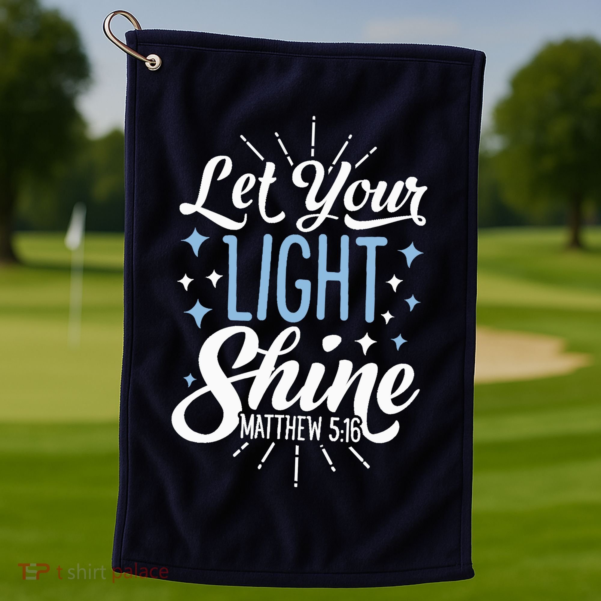 Let Your Light Shine Christian Religious Gifts Golf Towel