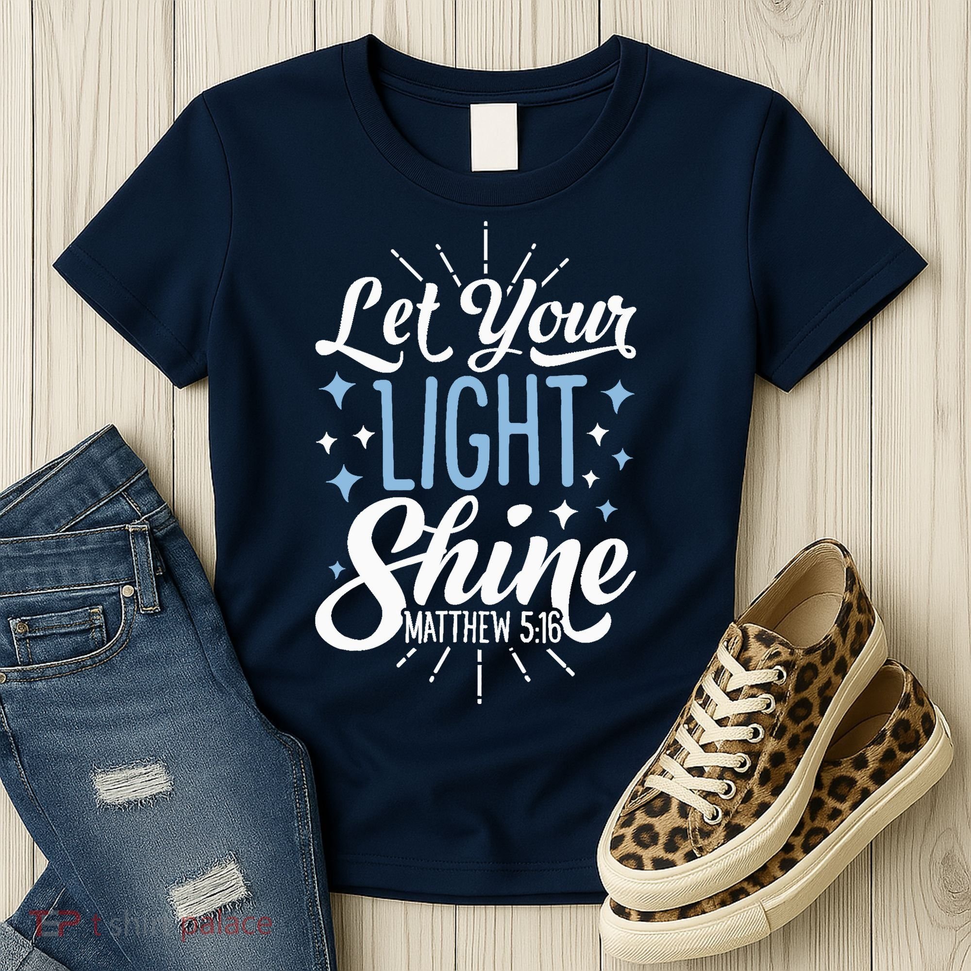 Let Your Light Shine Christian Religious Gifts Women's T-Shirt