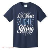 Let Your Light Shine Christian Religious Gifts Kids T-Shirt thumb 0