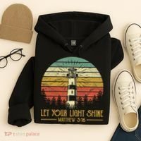 Let Your Light Shine Christian Believer Religious Lighthouse Hoodie thumb 4