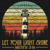 Let Your Light Shine Christian Believer Religious Lighthouse Sweatshirt thumb 3