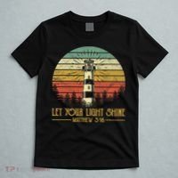 Let Your Light Shine Christian Believer Religious Lighthouse T-Shirt thumb 5